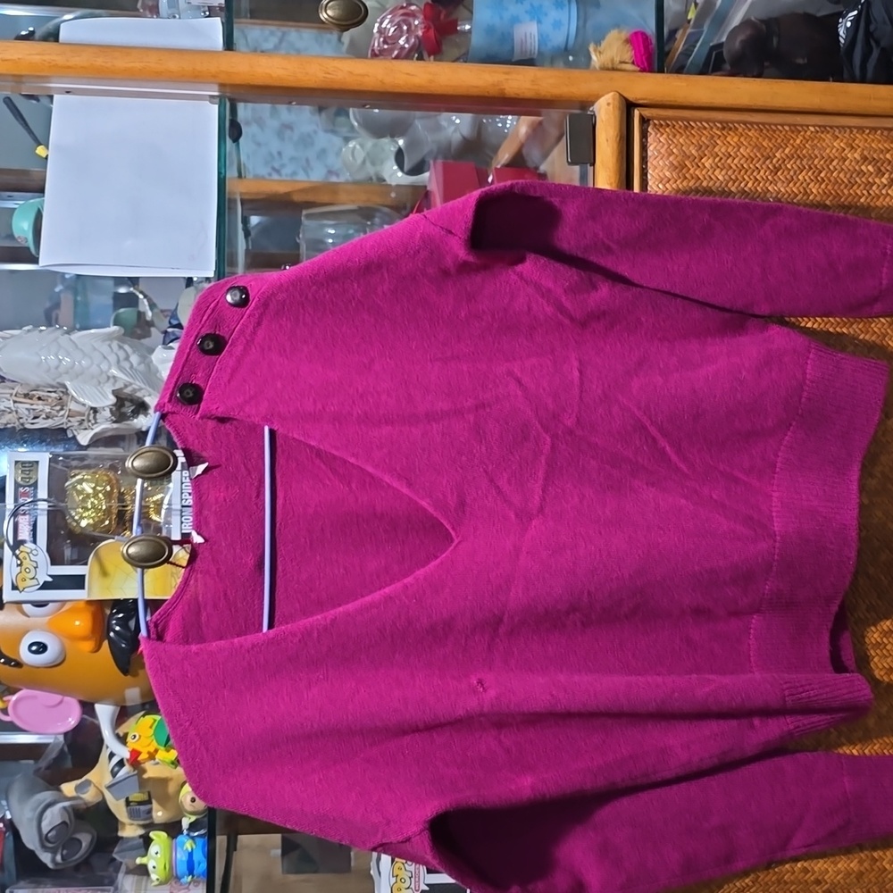 Sezane Pull Curtis Raspberry Colour - image 1